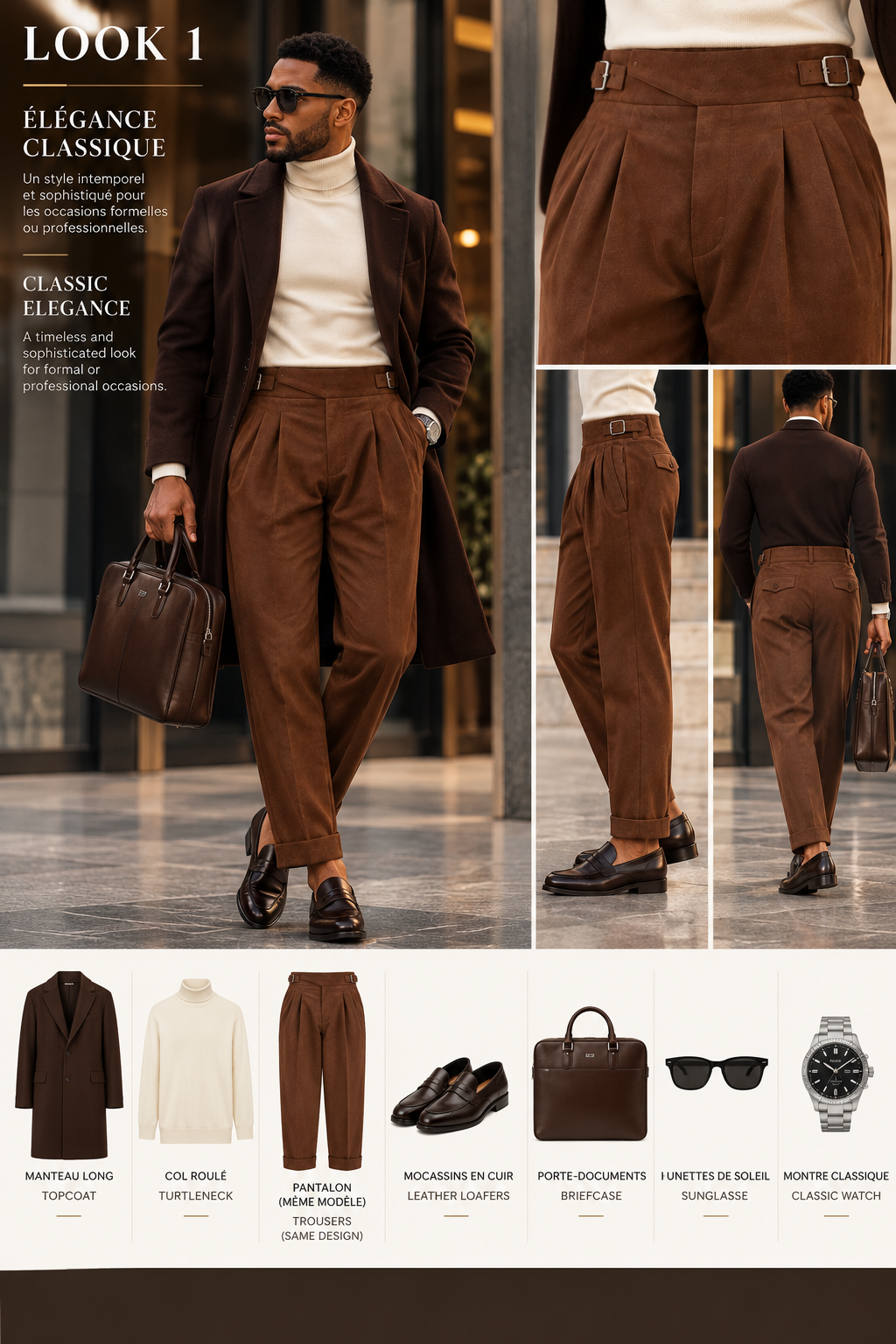 Milano Trouser- Mocha Brown