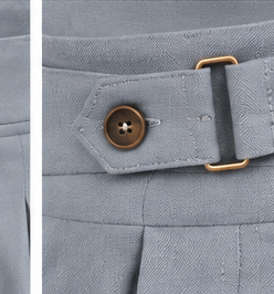 Milano Trouser- Slate Blue thumbnail 6